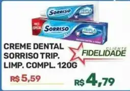 Calvi Supermercados Creme dental sorriso trip. limp. compl. oferta