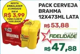 Calvi Supermercados Pack cerveja brahma oferta