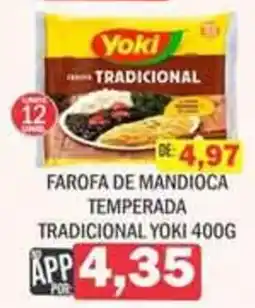 Supermercados Mendonça Farofa de mandioca temperada tradicional yoki oferta