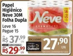Supermercado Dalben Papel Higiênico Neve 30m Folha Dupla oferta