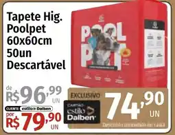 Supermercado Dalben Tapete hig. poolpet oferta