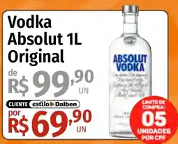 Supermercado Dalben Vodka absolut 1l original oferta
