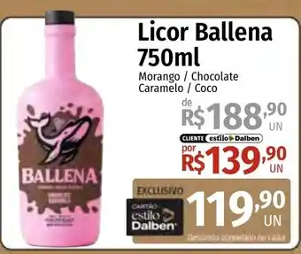 Supermercado Dalben Licor ballena oferta