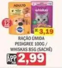 Supermercados Mendonça Ração úmida pedigree / whiskas oferta