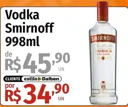 Supermercado Dalben Vodka smirnoff oferta