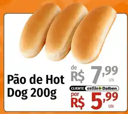 Supermercado Dalben Pão de Hot Dog oferta