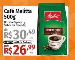 Supermercado Dalben Café Melitta oferta