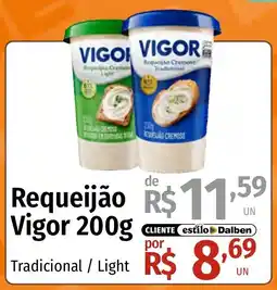 Supermercado Dalben Requeijão Vigor oferta