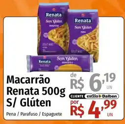 Supermercado Dalben Macarrão renata s/ glúten oferta