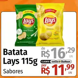 Supermercado Dalben Batata Lays Sabores oferta