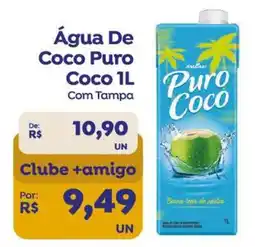 Paraná Supermercados Água de coco puro coco 1l com tampa oferta