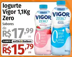 Supermercado Dalben logurte vigor 1,1kg zero oferta