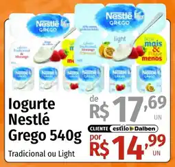 Supermercado Dalben logurte nestlé grego oferta