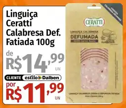 Supermercado Dalben Linguiça ceratti calabresa def. oferta