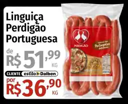 Supermercado Dalben Linguiça Perdigão Portuguesa oferta