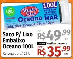 Supermercado Dalben Saco p/ lixo embalixo oceano 100l oferta