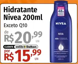 Supermercado Dalben Hidratante nivea oferta