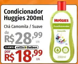 Supermercado Dalben condicionador huggies chá camomila / suave oferta