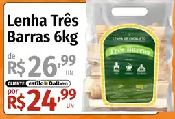 Supermercado Dalben Lenha três barras oferta