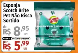 Supermercado Dalben Esponja scotch brite pet não riscas sortido oferta
