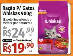 Supermercado Dalben Ração p/ gatos whiskas oferta
