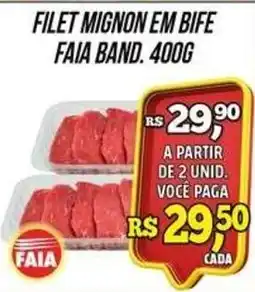 Zattão Supermercado Filet mignon em bife faia band oferta