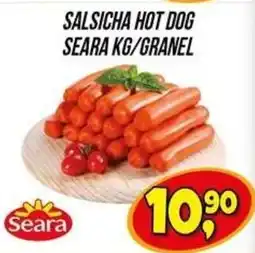 Zattão Supermercado Salsicha hot dog seara kg/granel oferta