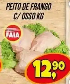 Zattão Supermercado Peito de frango c/ osso kg oferta