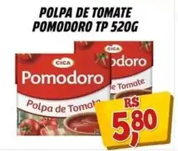Zattão Supermercado Polpa de tomate pomodoro tp 520g oferta