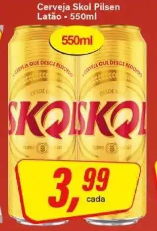 Rede Supermarket Cerveja Skol Pilsen oferta