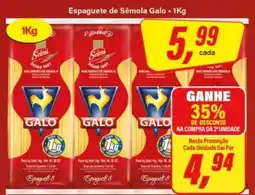 Rede Supermarket Espaguete de Sêmola Galo oferta