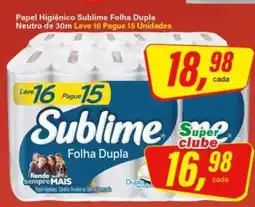 Rede Supermarket Papel Higiênico Sublime Folha Dupla oferta