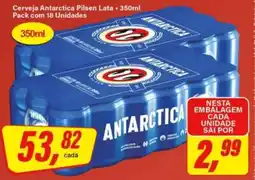 Rede Supermarket Cerveja Antarctica Pilsen Lata - 350ml oferta