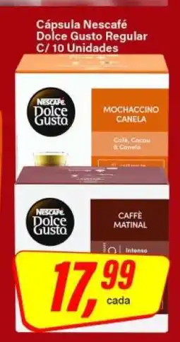 Rede Supermarket Cápsula Nescafé Dolce Gusto Regular C/ 10 Unidades oferta
