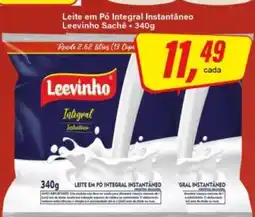 Rede Supermarket Leite em Pó Integral Instantâneo Leevinho Sachê - 340g oferta