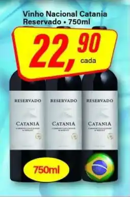 Rede Supermarket Vinho Nacional Catania Reservado - 750ml oferta