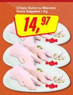 Rede Supermarket Chispe Suíno ou Máscara Suína Salgados oferta