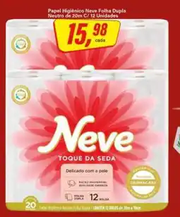 Rede Supermarket Papel higiênico Neve folha dupla oferta