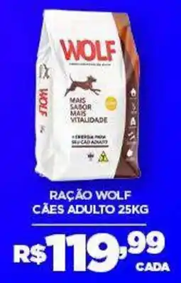 DB Supermercados Ração wolf cães adulto oferta