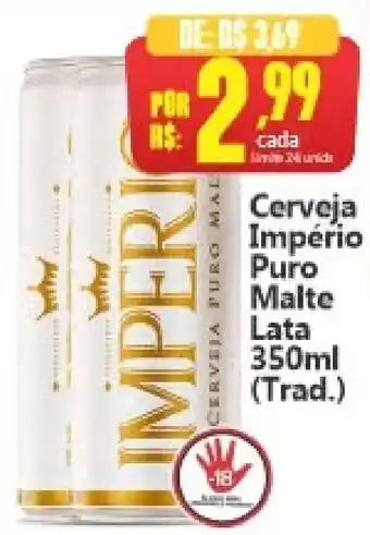 Cerveja império puro malte