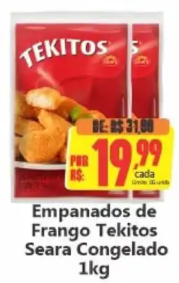 Big Supermercados Empanados de Frango Tekitos oferta