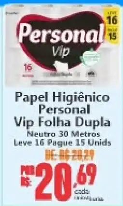 Big Supermercados Papel Higiênico Personal Vip Folha Dupla oferta