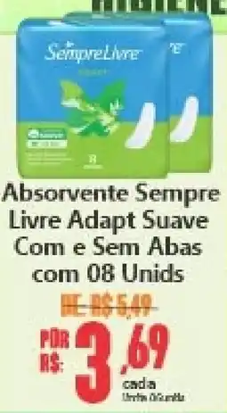 Big Supermercados Absorvente Sempre Livre Adapt Suave oferta