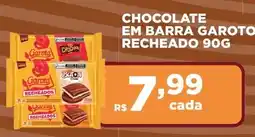 Empório Bahamas Chocolate em barra garoto recheado oferta