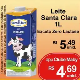 Maby Supermercados Leite santa clara integral oferta