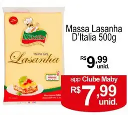 Maby Supermercados Massa lasanha d'italia oferta