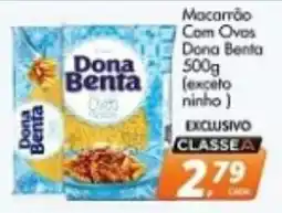 Delta Supermercados Macarrão com ovos dona benta oferta
