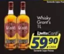 Delta Supermercados Whisky Grant's oferta