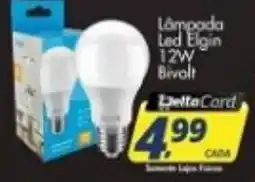 Delta Supermercados Lâmpada led elgin 12w bivolt oferta