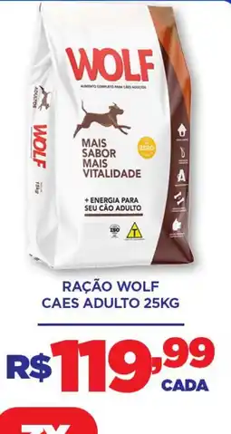 DB Supermercados Ração wolf caes adulto oferta
